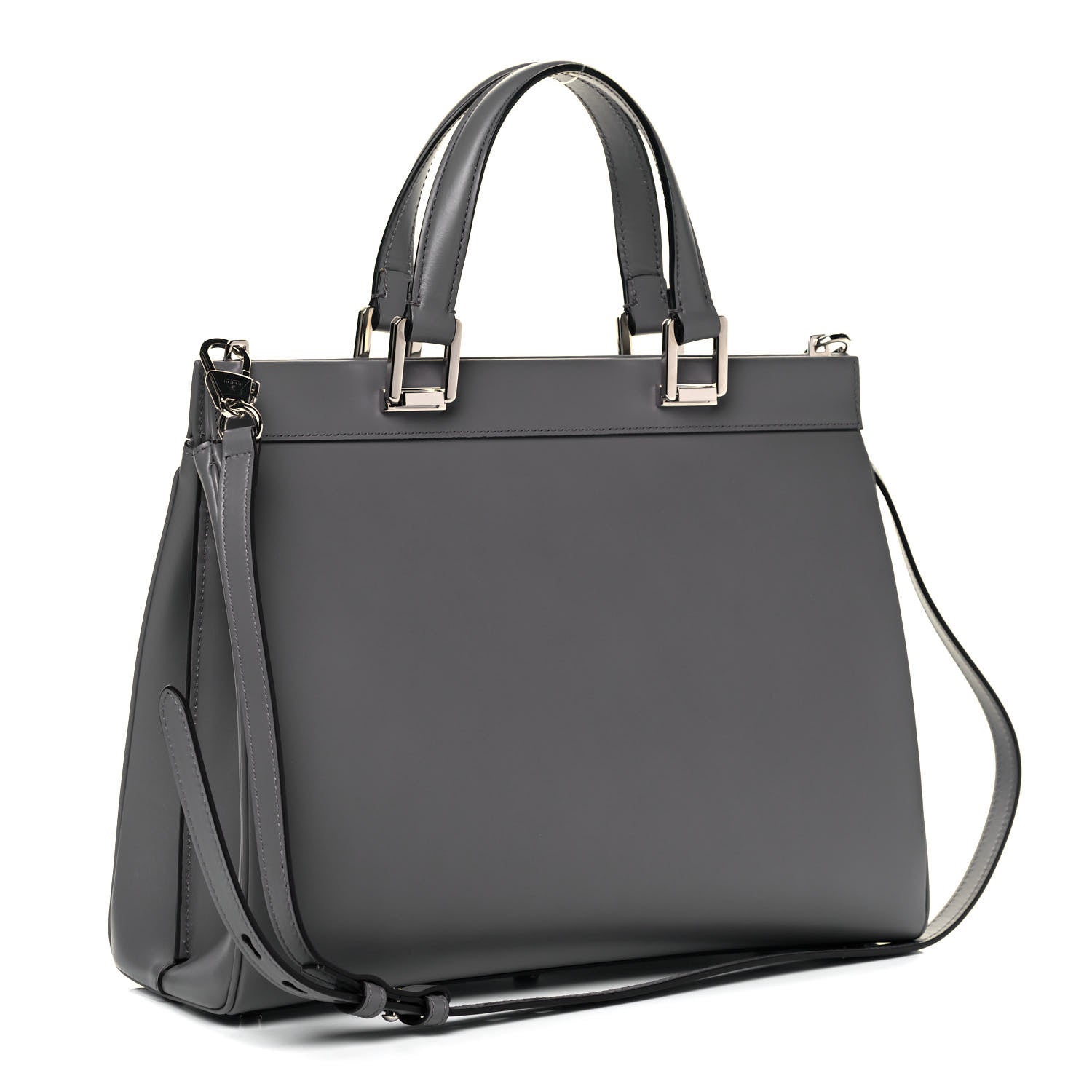 Gucci Smooth Calfskin Medium Zumi Top Handle Bag Dusty Grey 3 of 9