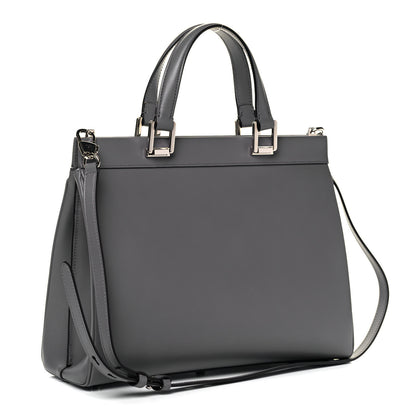 Gucci Smooth Calfskin Medium Zumi Top Handle Bag Dusty Grey 3 of 9