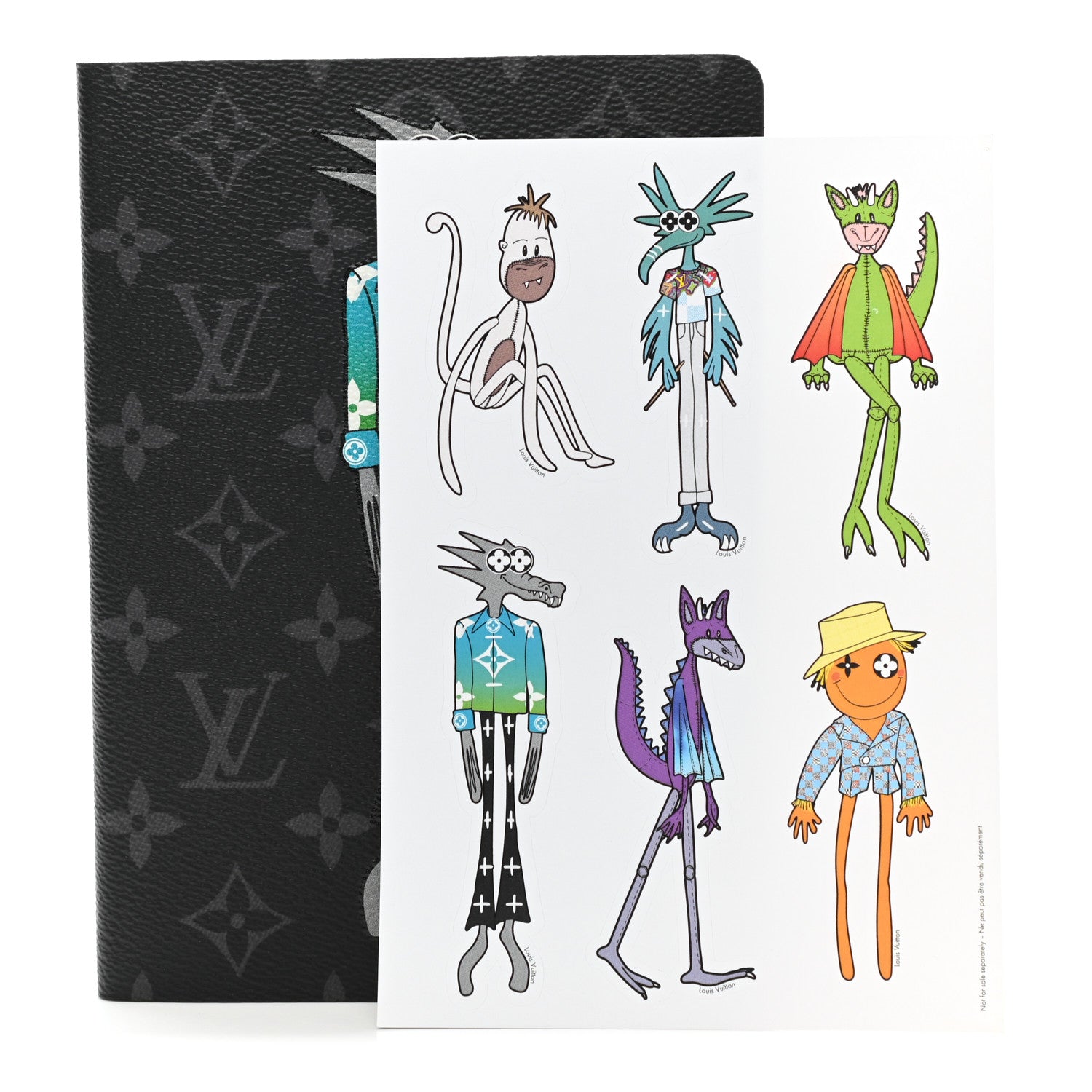 Louis Vuitton Monogram Eclipse LV Friends Clemence Notebook 3 of 7