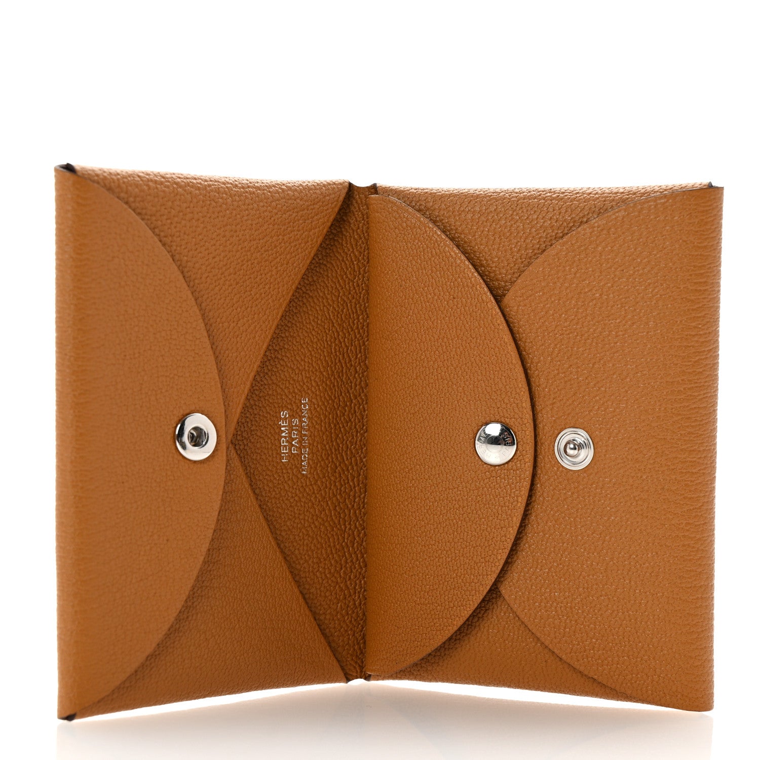 Hermes Chevre Mysore Calvi Duo Card Case Caramel 5 of 8