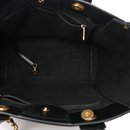 Chanel Caviar Small Studded Deauville Tote Black 5 of 13