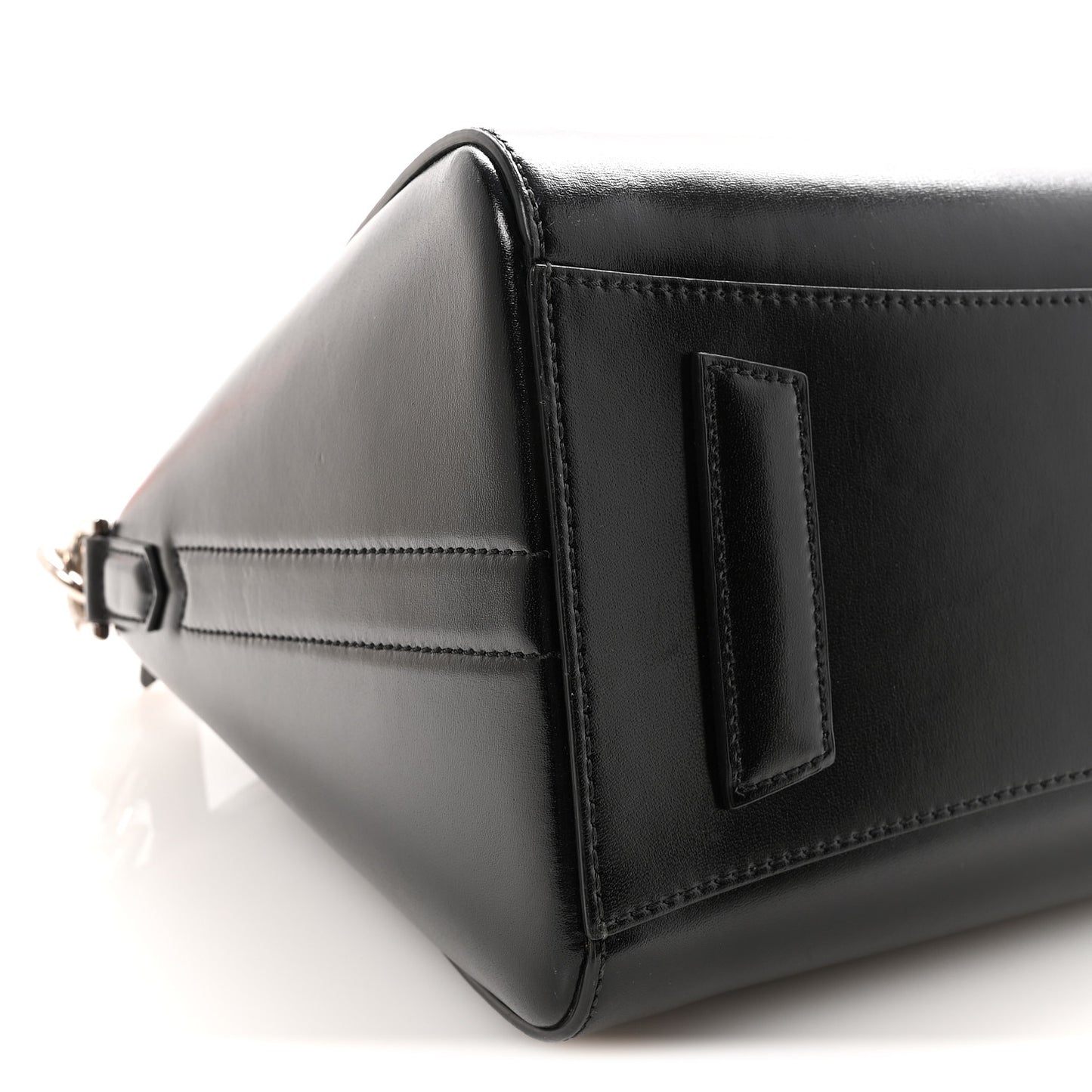 Shiny Lord Calfskin Small Antigona Black