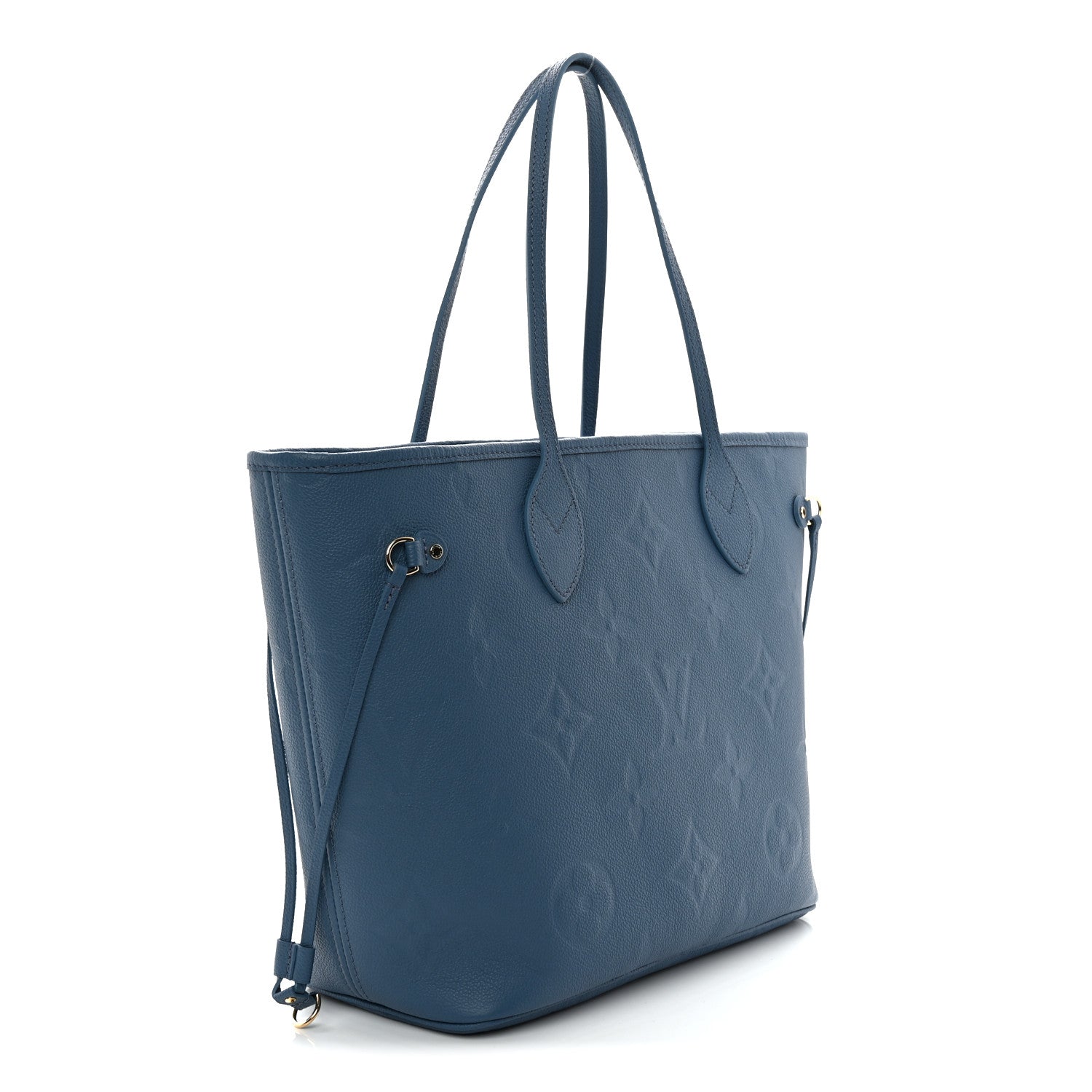 Louis Vuitton Empreinte Monogram Giant Neverfull MM Blue Jean