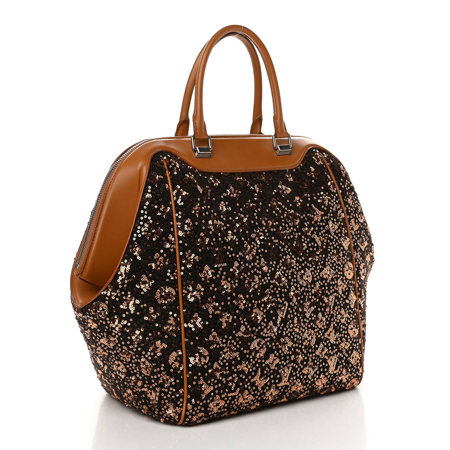 Sequin Monogram Sunshine Express North South Gold