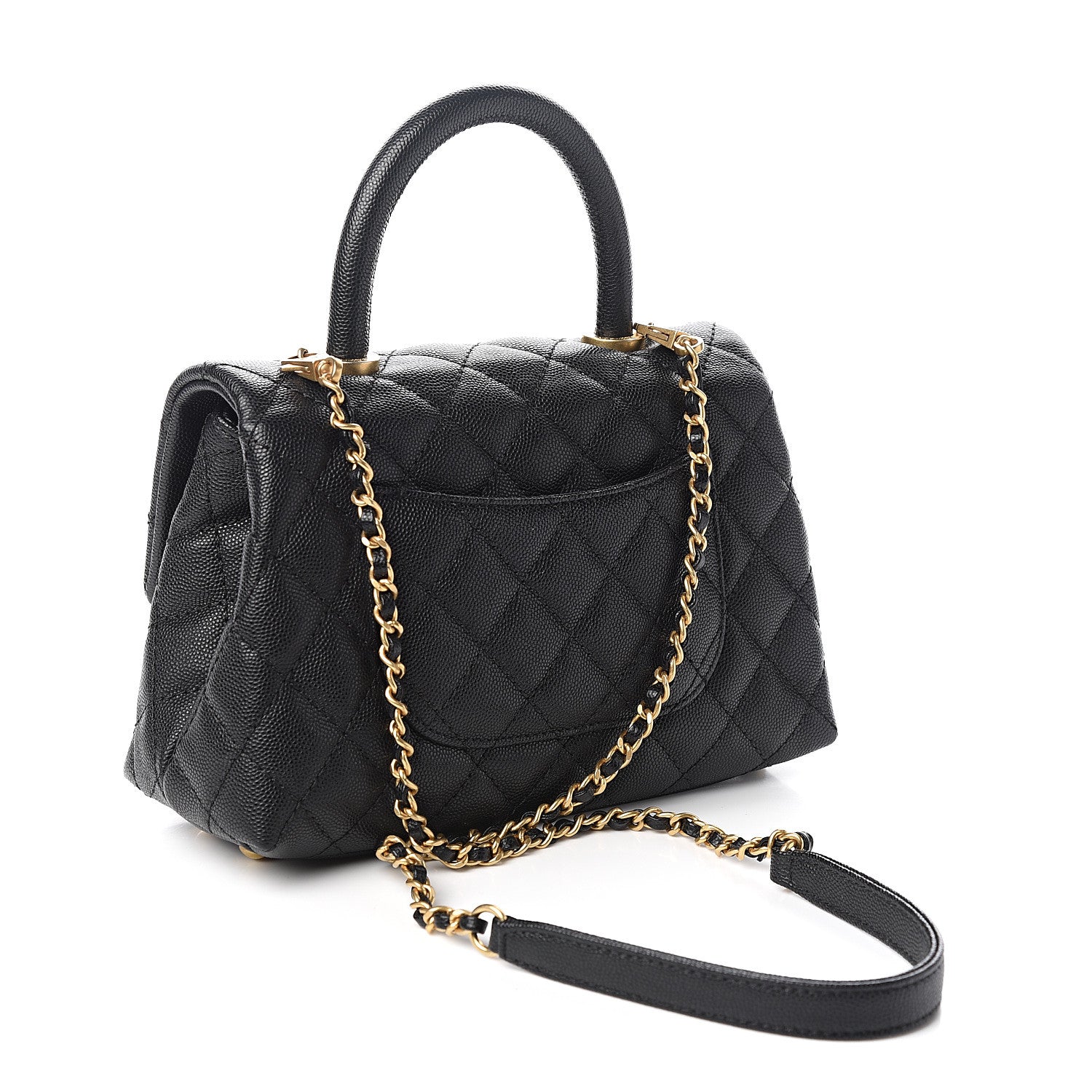 Chanel Caviar Quilted Mini Coco Handle Flap Black 2 of 9