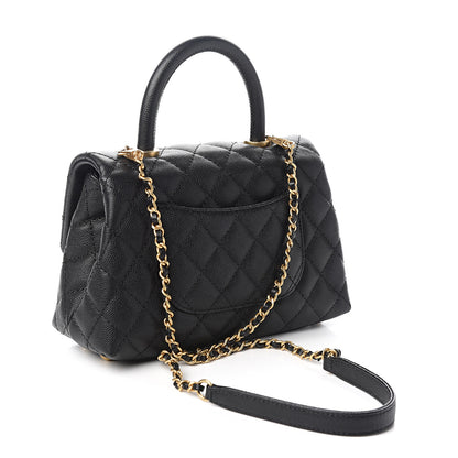 Chanel Caviar Quilted Mini Coco Handle Flap Black 2 of 9