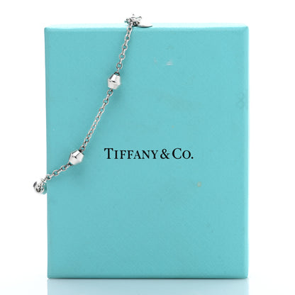 Tiffany Sterling Silver Barrel Bead Station Chain Bracelet 4 of 4