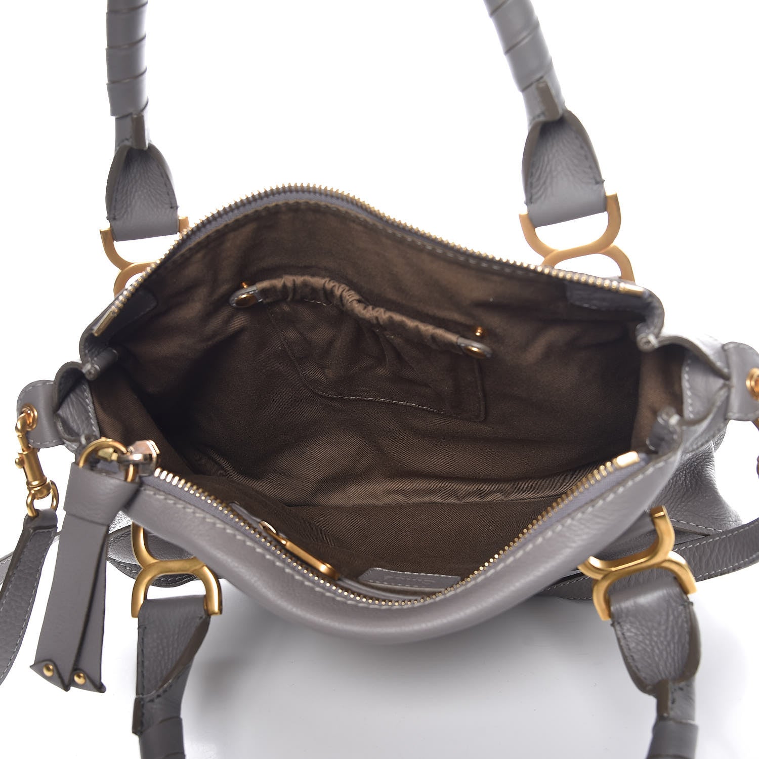 Chloe Calfskin Medium Marcie Satchel Cashmere Grey 6 of 16