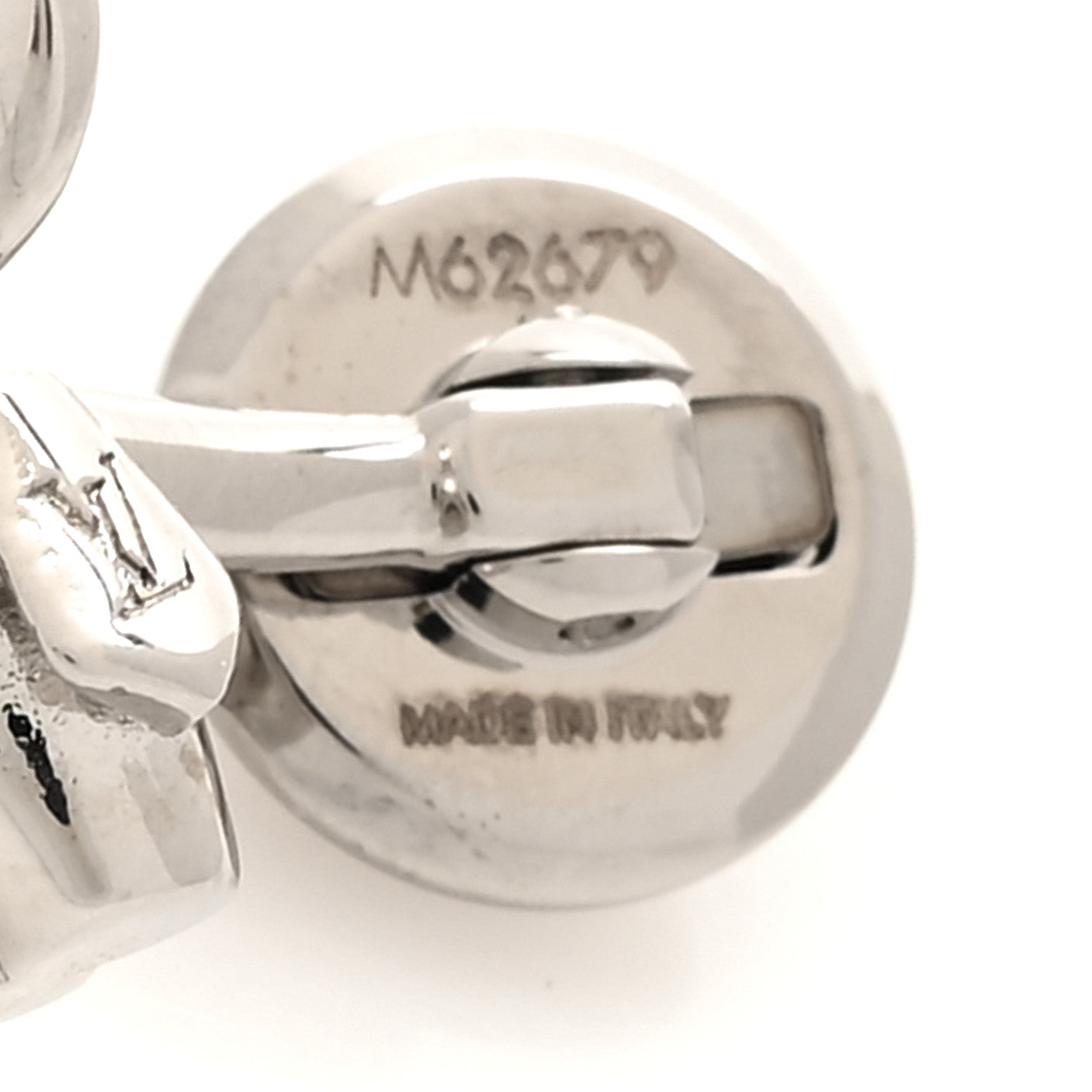 Louis Vuitton Sterling Silver Vivienne Cufflinks 3 of 4