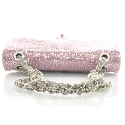 Chanel Strass Encrusted Sparkle Beauty Medium Flap Pink Bellagio Las Vegas 5 of 11