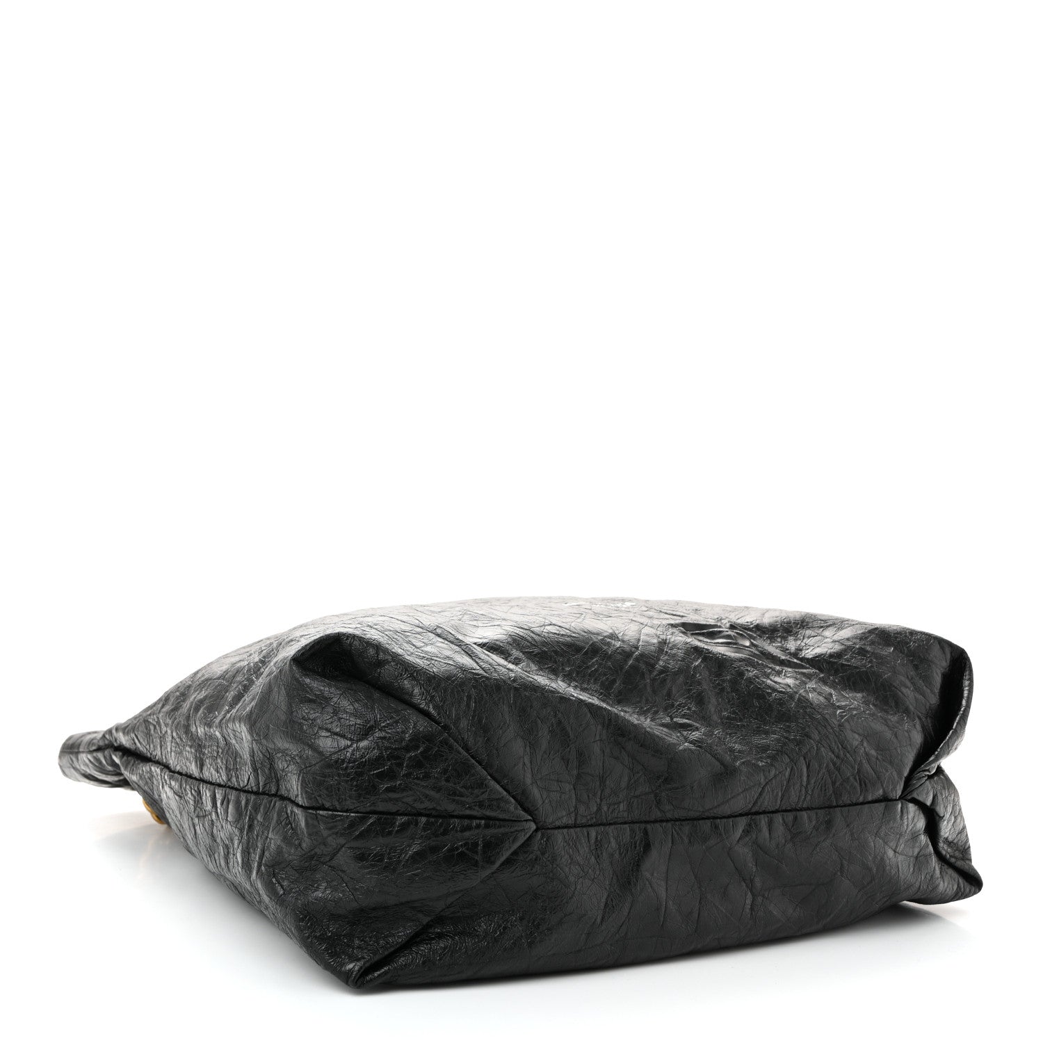 Balenciaga Crushed Calfskin Crush Medium Chain Tote  Black 4 of 11
