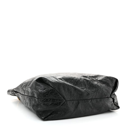 Balenciaga Crushed Calfskin Crush Medium Chain Tote  Black 4 of 11