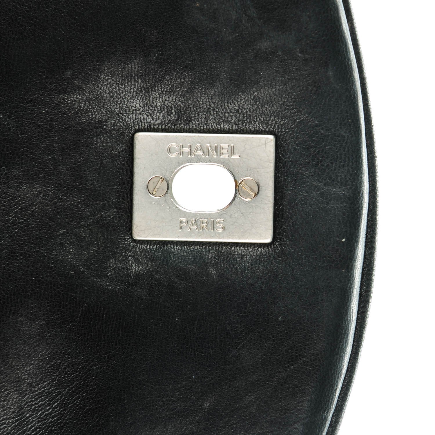 Chanel Lambskin Chevron Jumbo Leo Lion Flap Black 8 of 8