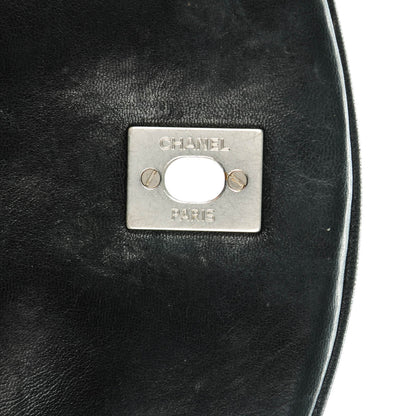 Chanel Lambskin Chevron Jumbo Leo Lion Flap Black 8 of 8