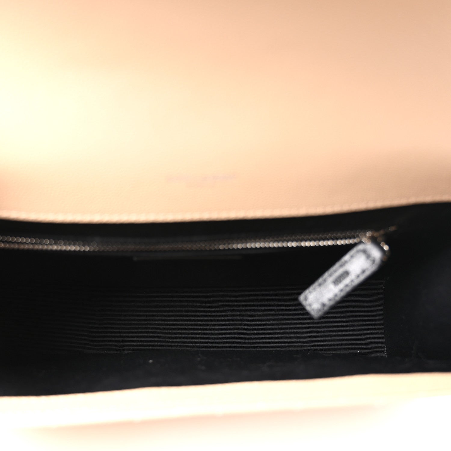 Saint Laurent Grain De Poudre Matelasse Chevron Large Monogram Satchel Nude Powder 5 of 10