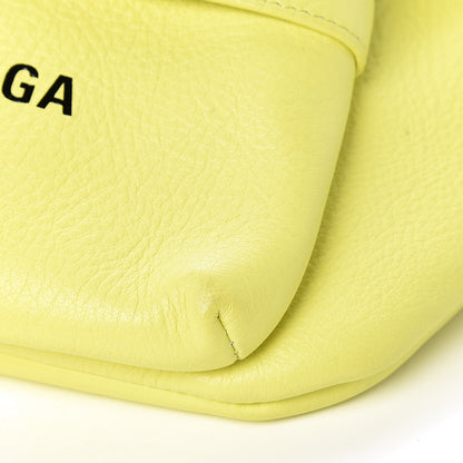 Balenciaga Smooth Calfskin Logo Large Everyday Beltpack Acid Green 10 of 12