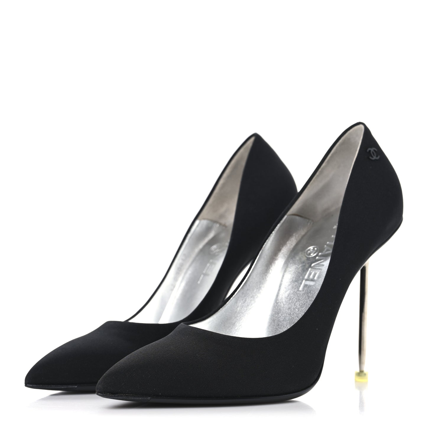 Silk Crepe CC Pumps 38.5 Black