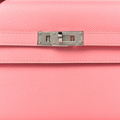 Hermes Epsom Kelly Wallet To Go Rose Confetti 7 of 8