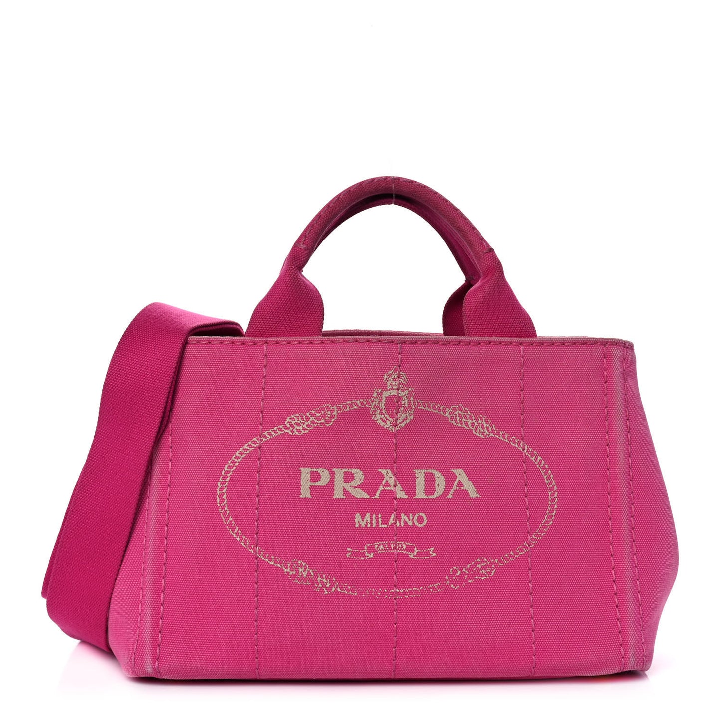 Canapa Small Logo Tote Fuxia