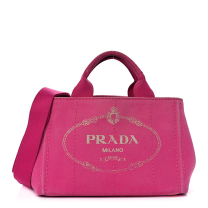 Prada Canapa Small Logo Tote Fuxia 1 of 13