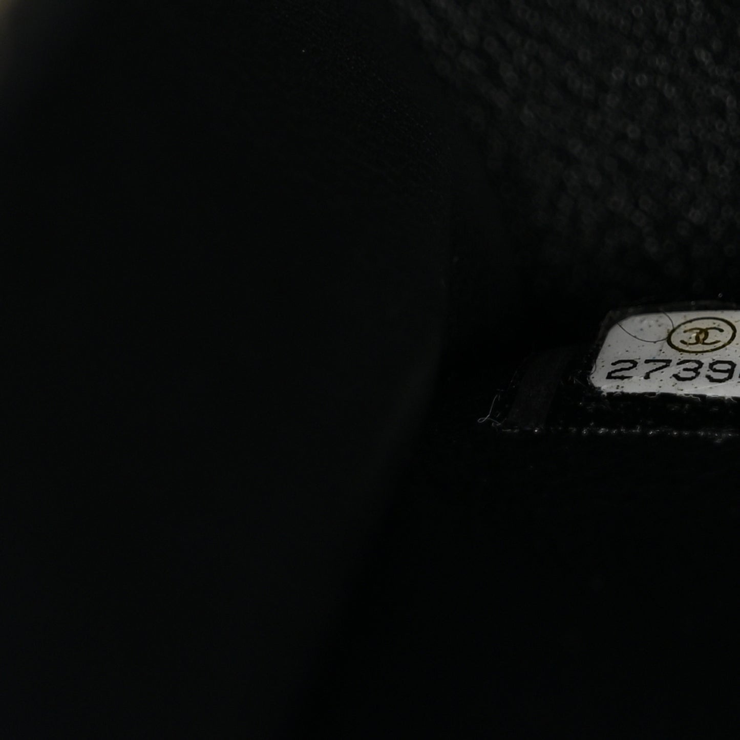 Caviar Lizard Embossed Quilted Small Coco Handle Flap Black