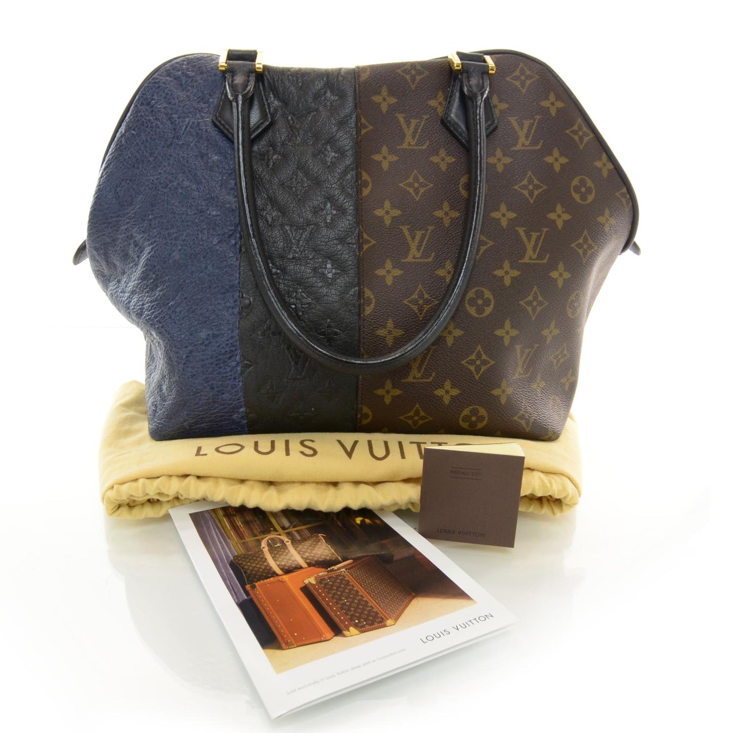 Monogram Stripes Medium Bag Marine