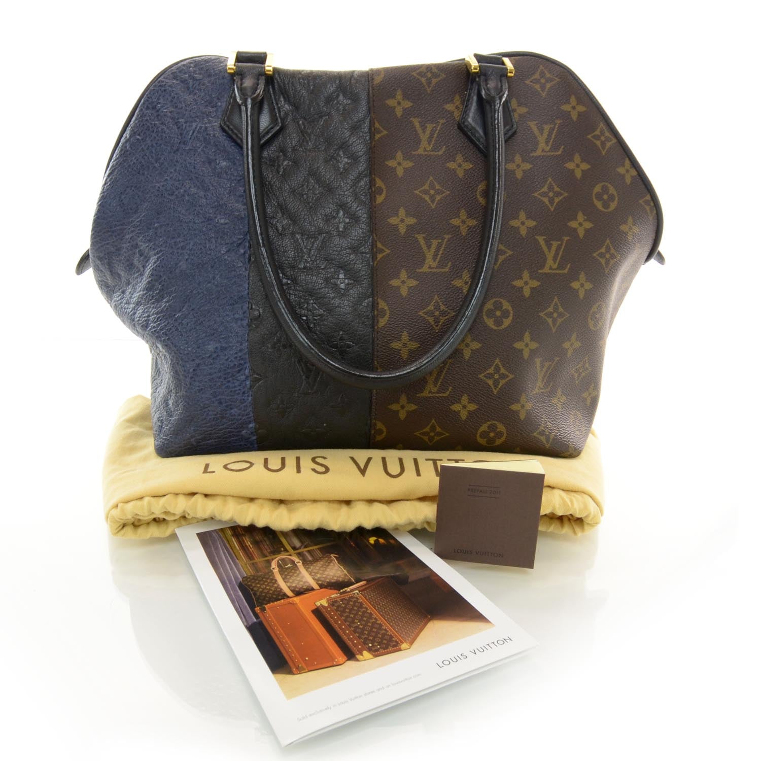 Louis Vuitton Monogram Stripes Medium Bag Marine 3 of 9