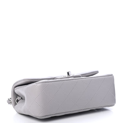 Chanel Lambskin Quilted Mini Rectangular Flap Grey 3 of 4