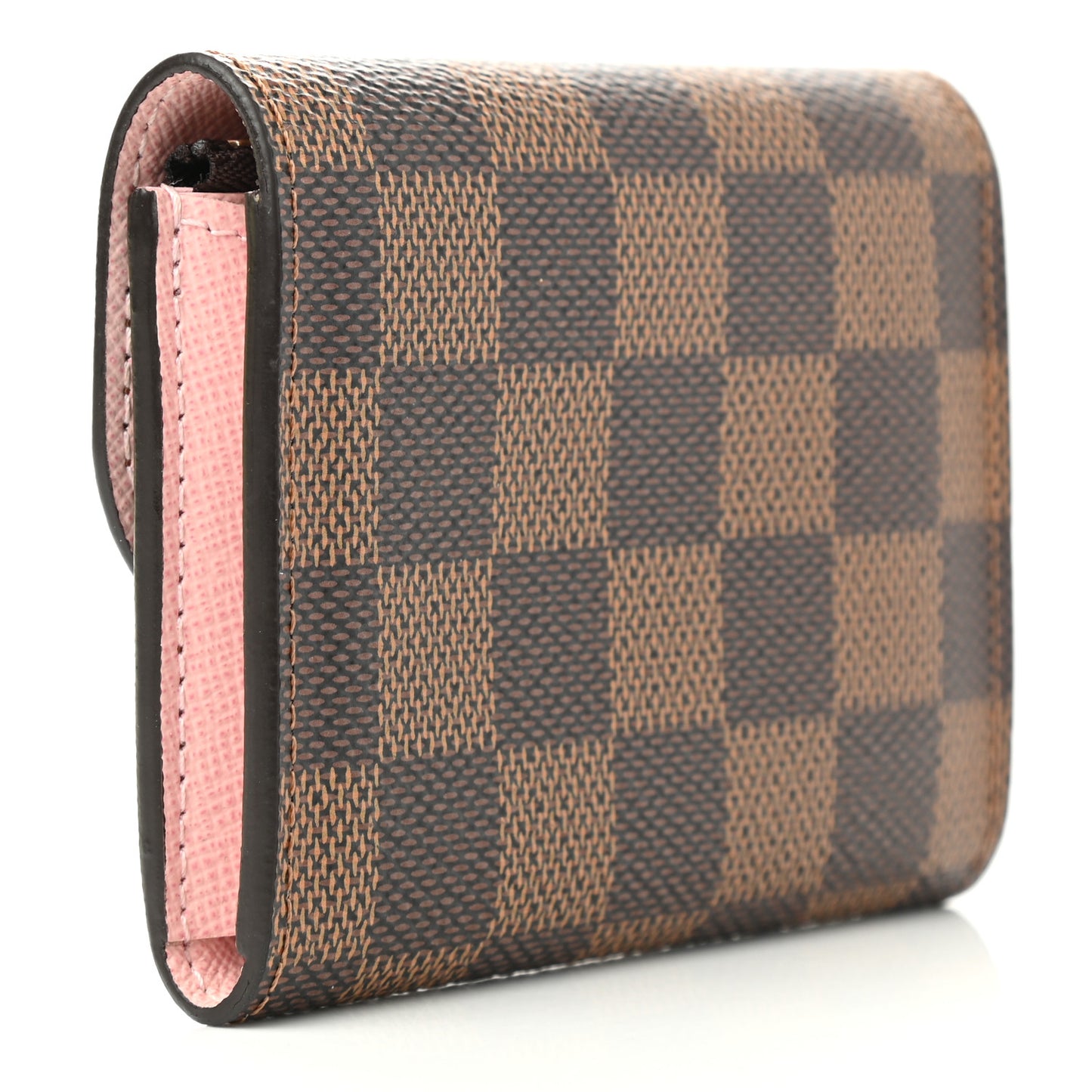 Damier Ebene Rosalie Coin Purse Rose Ballerine