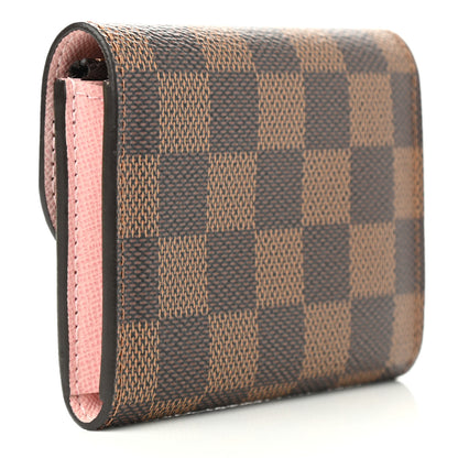 Louis Vuitton Damier Ebene Rosalie Coin Purse Rose Ballerine 3 of 9