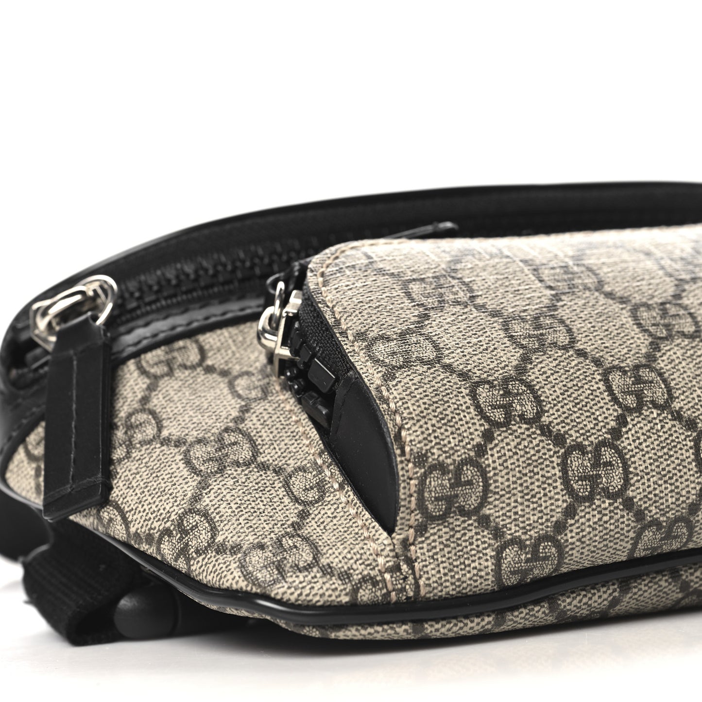GG Supreme Monogram Belt Bag Black