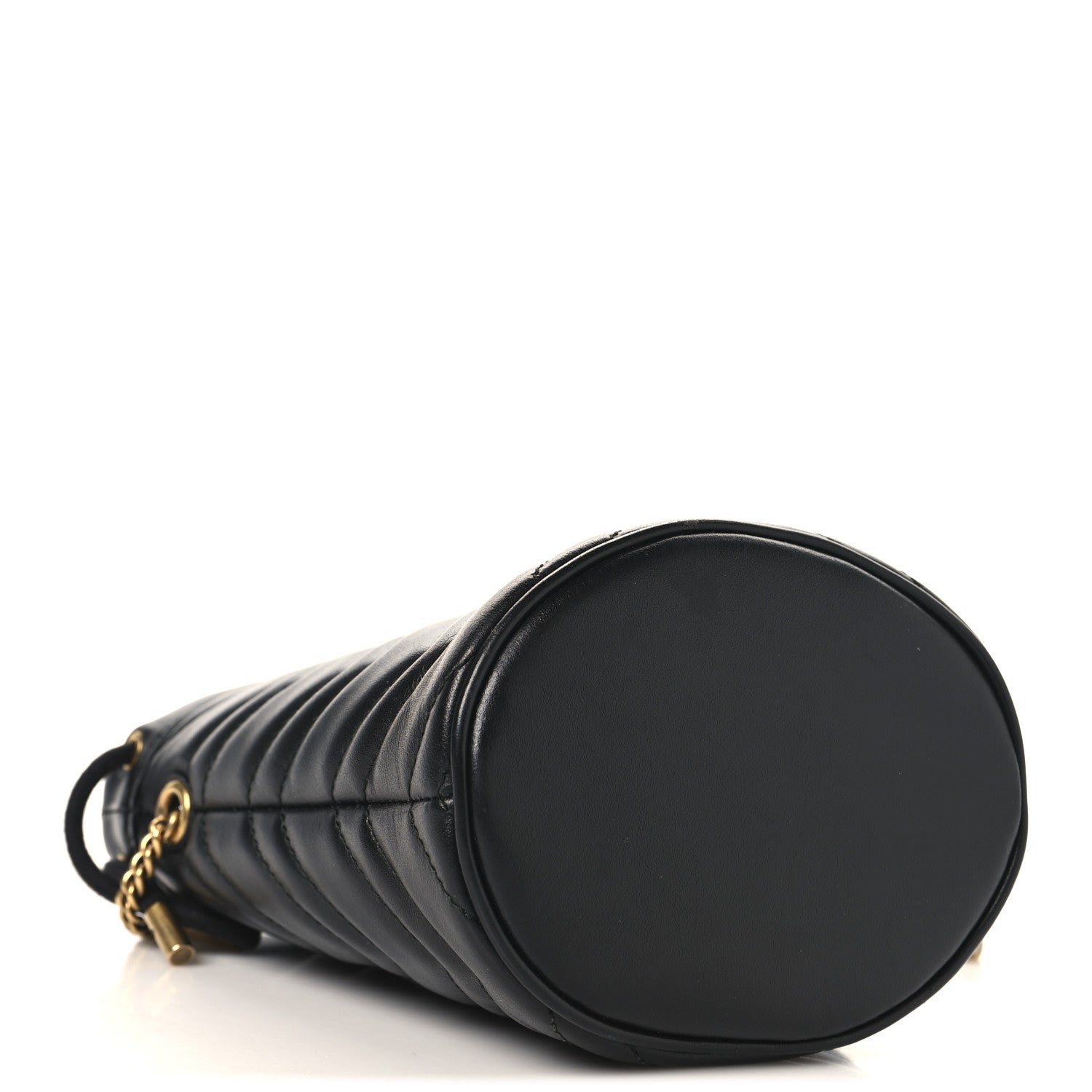 Gucci Calfskin Matelasse Mini GG Marmont 2.0 Bucket Bag Black 4 of 11