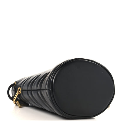 Gucci Calfskin Matelasse Mini GG Marmont 2.0 Bucket Bag Black 4 of 11