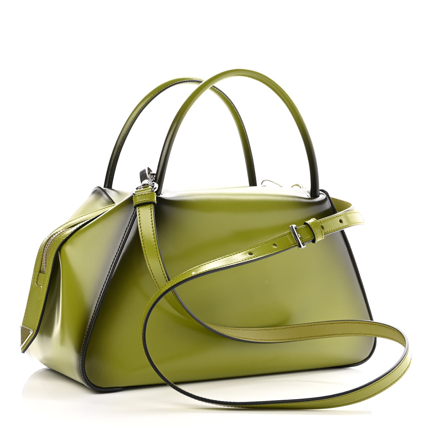 Prada Spazzolato Medium Supernova Handbag Edera Sfumato 3 of 10