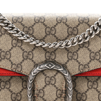Gucci GG Supreme Monogram Small Dionysus Shoulder Bag Red 8 of 10