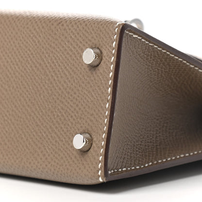 Hermes Epsom Mini Kelly Sellier 20 Etoupe 9 of 9