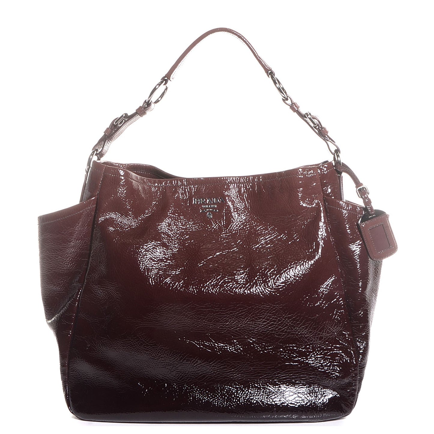 Vernice Sfumata Shoulder Bag Lampone