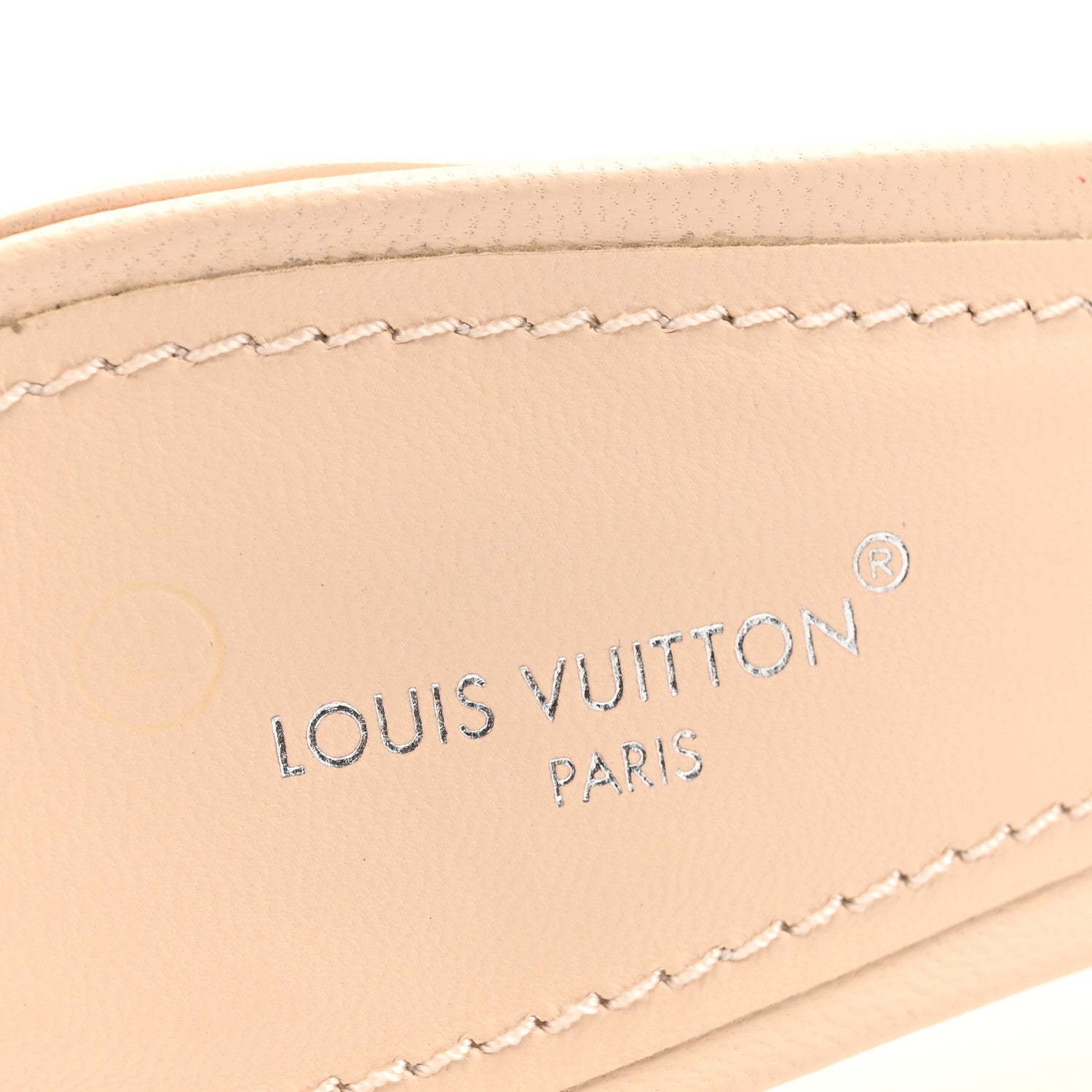 Louis Vuitton Lambskin Embossed Monogram Revival High Heel Mules 40 Beige 7 of 10