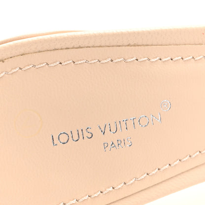 Louis Vuitton Lambskin Embossed Monogram Revival High Heel Mules 40 Beige 7 of 10