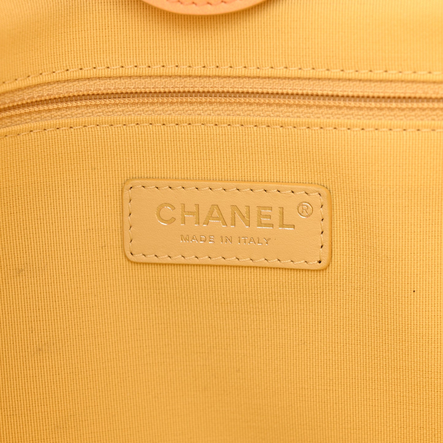 Shaded Calfskin Small Deauville Tote Orange Coral Pink