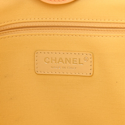 Chanel Shaded Calfskin Small Deauville Tote Orange Coral Pink 7 of 12