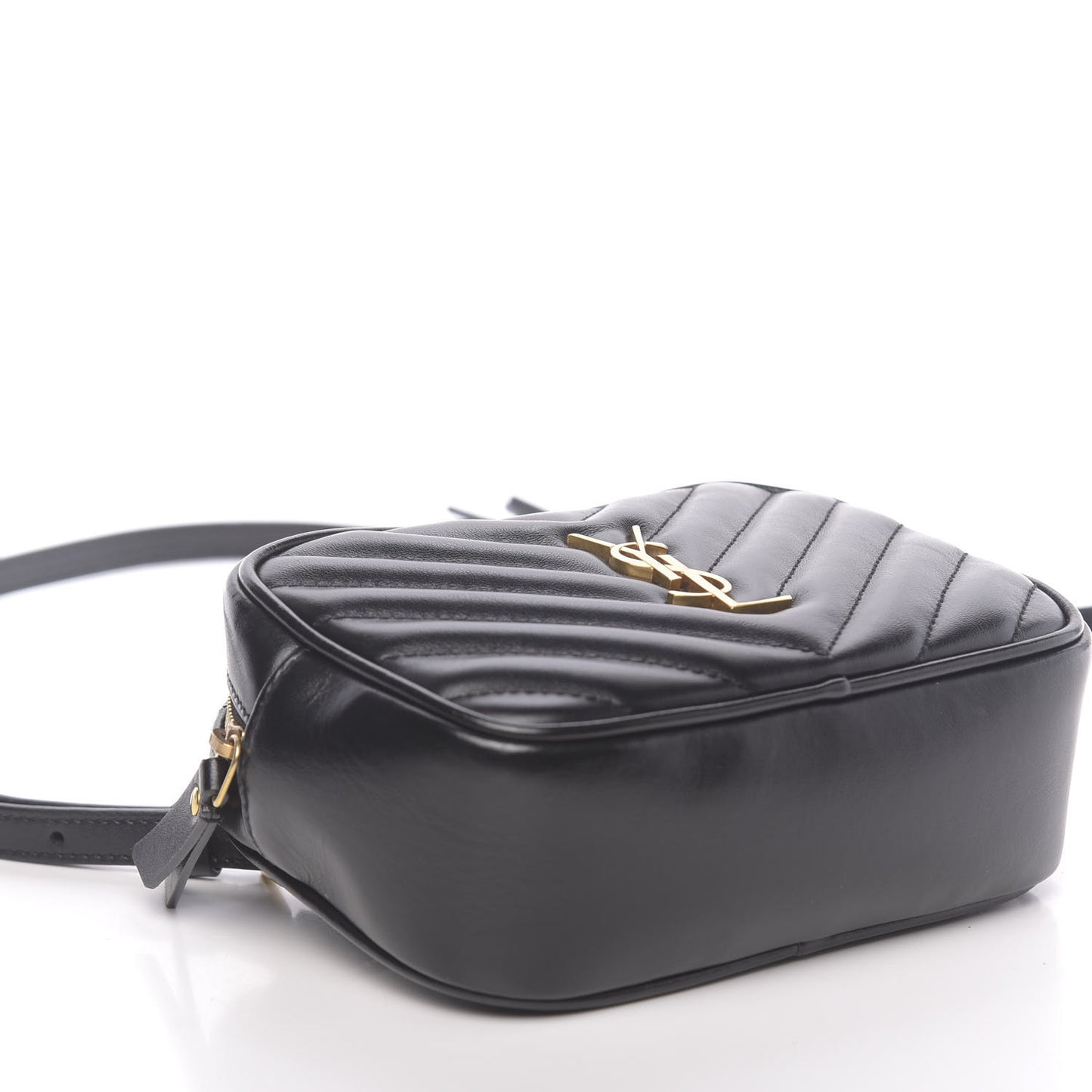 Calfskin Matelasse Monogram Lou Belt Bag Black