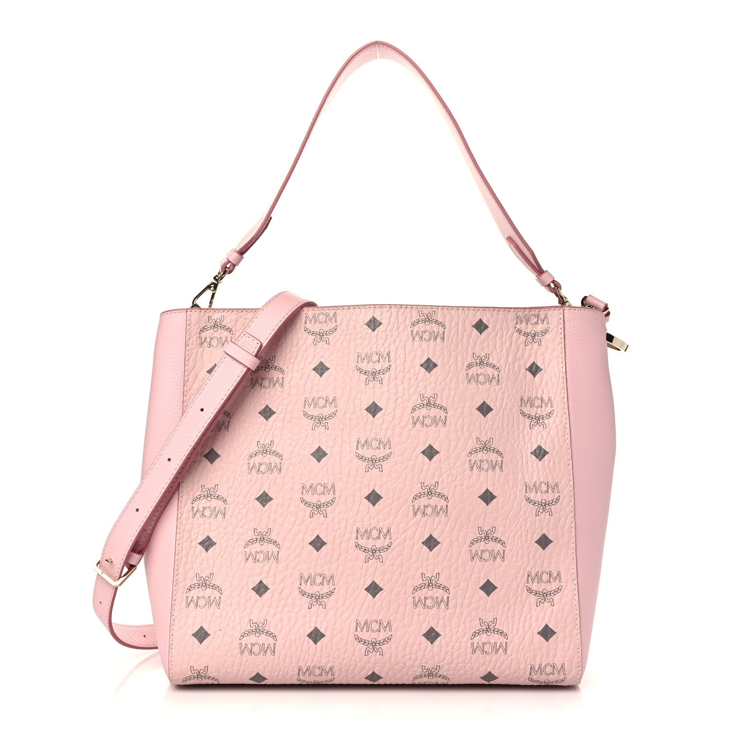 MCM Visetos Medium Aren Hobo Powder Pink 1 of 9