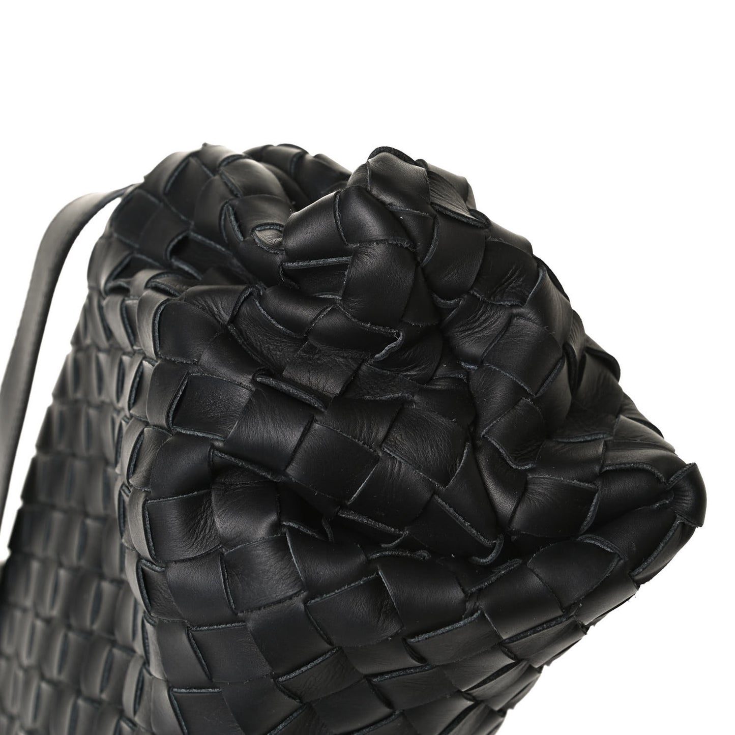 Nappa Intrecciato Messenger Bag Black