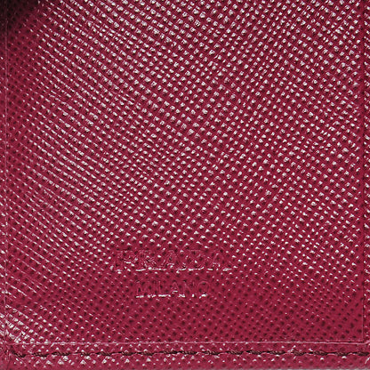 Prada Saffiano Metal Bi-Fold Wallet Ametista 7 of 9