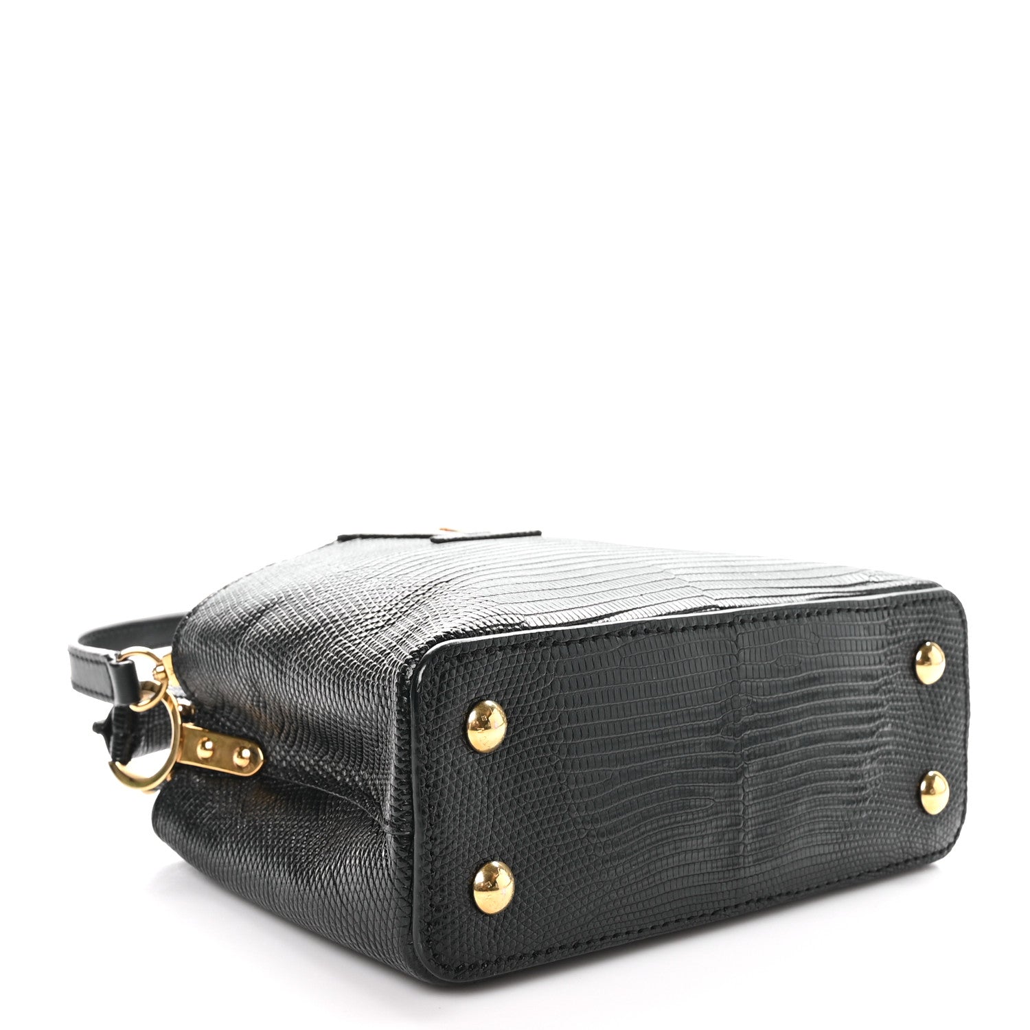 Louis Vuitton Lizard Capucines Mini Black 4 of 10