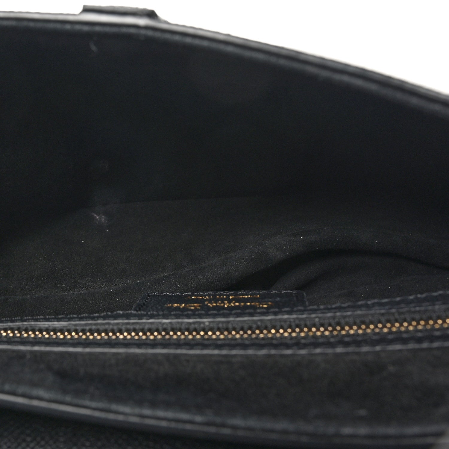 Christian Dior Grained Calfskin Saddle Bag With Strap Black 5 of 10