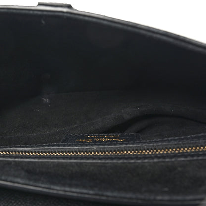 Christian Dior Grained Calfskin Saddle Bag With Strap Black 5 of 10
