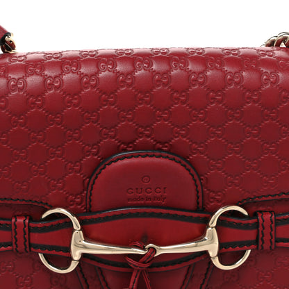 Gucci Microguccissima Medium Emily Chain Shoulder Bag Red 8 of 11