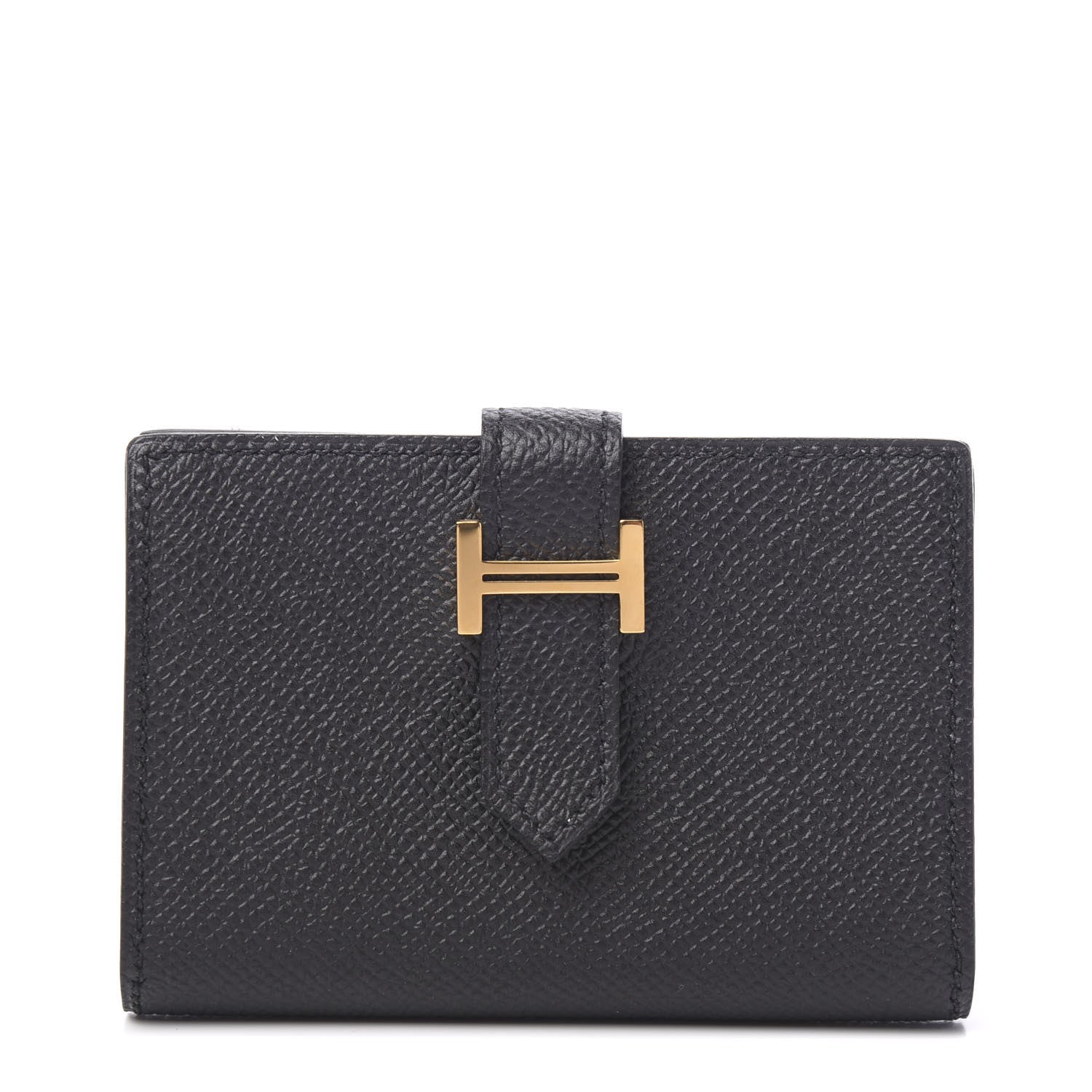 Hermes Epsom Bearn Card Holder Wallet Black 1 of 6